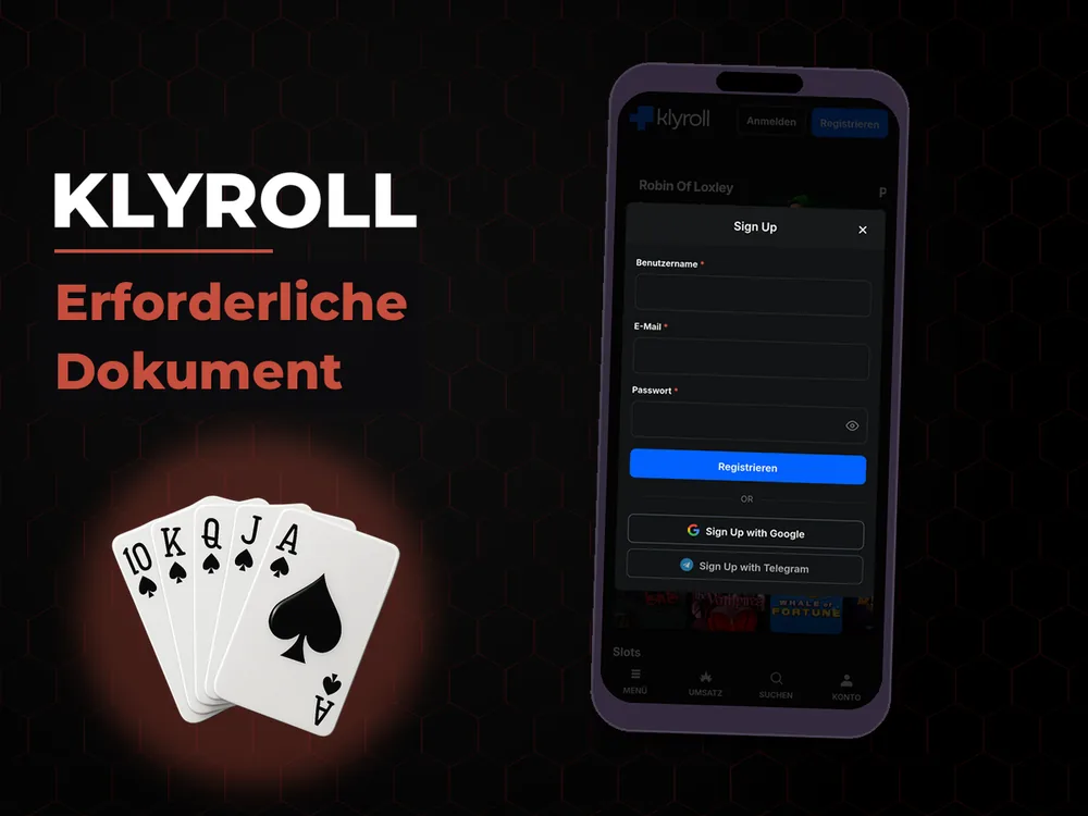 Klyroll - Erforderliche Dokument